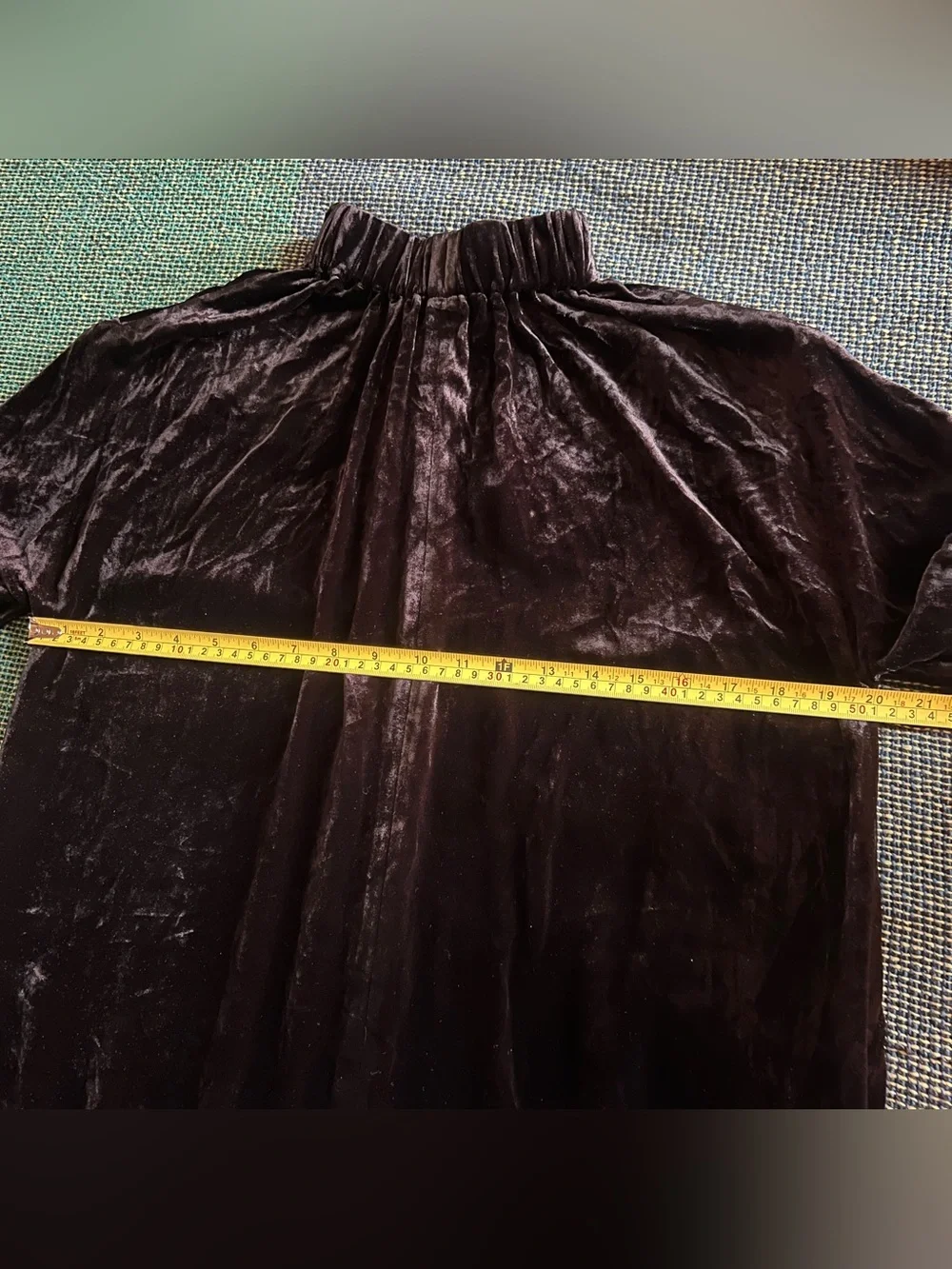 NWT COS Black Velvet Turtleneck Draped Sleeve Dress - Size 4